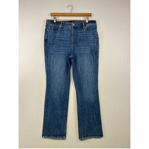 Classic‎ Talbots Womens 12 Blue Barely Boot High Rise Loire Wash Denim Jeans